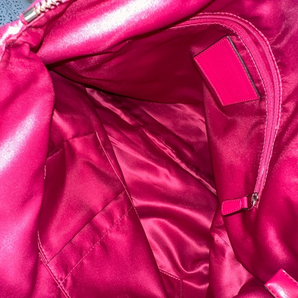 Coach Pink and Cream Signature Shoulder Bag - Picture 11 of 12